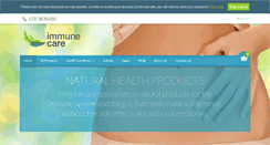Desktop Screenshot of immunecare.co.nz